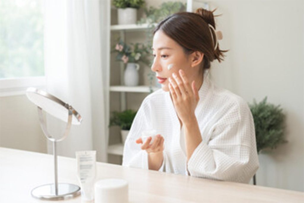 skincare etiket biru